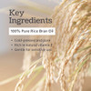 Wells Oil Rice Bran Oil 4 oz 100 Pure Rice Bran Oil Carrier Oil For Skin Hair DIY Creams Lotions