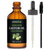 GreenIVe 100 Pure Castor Oil ColdPressed HexaneFree Hair Eyebrows Eyelashes Skin Moisturizer Castor Pack Wrap Oil Glass