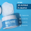 10 Glycolic Acid 2 Salicylic Acid Peel Pads BACHERI Resurfacing Pads For Face with Vitamins B5 C E Allantoin Exfoliating