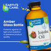 Earths Care Jojoba Oil 100 Pure Jojoba Oil for Hair Skin and Nails Cold Pressed Nourishing Natural Moisturizer 8 FL OZ