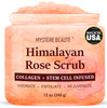 MYSTRE BEAUT Himalayan Salt Body Scrub 12 oz with Collagen and Stem Cells Exfoliating Salt Scrub for Cellulite Deep Clea