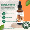 Best Natures Cosmetics Virgin Organic Brazil Nut Oil Moisturizer for Skin and Hair 1 Fl Oz