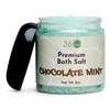 360Feel Chocolate Mint Bath Salt Body Scrub Nourishing Bath Soak for Sensitive Skin Face Body Foot Salt Scrub 8 Ounce Ja