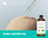 Kate Blanc Cosmetics Castor Oil for Face Hair Skin 16oz Organic Cold Pressed HexaneFree Moisturizer for Eyelashes Eyebro