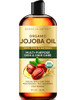 Brooklyn Botany ColdPressed Organic Jojoba Oil for Skin Hair and Face 8 Fl Oz 100 Pure and Natural Carrier Oil for Essen