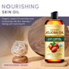 Brooklyn Botany ColdPressed Organic Jojoba Oil for Skin Hair and Face 8 Fl Oz 100 Pure and Natural Carrier Oil for Essen