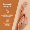 Life Pursuits Turmeric Body Oil Ayurvedic Natural Body Massage Oil with Vitamin E Coconut Oil Almond Squalane Reduces Da