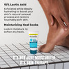 AmLactin Foot Repair Cream with Moisturizing Socks Therapeutic Foot Cream for Dry Cracked Heels and Feet NoScrub Exfolia
