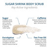 Visha Skincare Sugar Shrink Body Scrub Exfoliating Body Scrub Reduces the Appearance of Stretch Marks and Cellulite 10 o