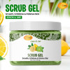 SPA REDI Exfoliating Scrub Pumice Gel Lemon Lime 16 Oz Manicure Pedicure and Body Exfoliator Infused with Hyaluronic Aci