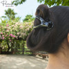 Parcelona French Wide Beak Celluloid Slide-in Hair Claw Clip (Black) online at globaldelivered