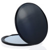 Makeup Pocket Mirror with 10x Magnification Glass Plus Plain Mirror (Black)