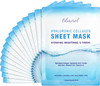 Ebanel 15 Pack Collagen Face Mask with Hyaluronic Acid Vitamin C Peptide Aloe Instant Brightening Hydrating Face Masks S
