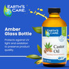 Earths Care Castor Oil 100 Pure Castor Oil Expeller Pressed All Natural Nourishing Moisturizer 8 FL OZ