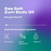 Indigo Wild Zum Sea Salt Body Oil Nourishing Body Massage Oil for Massage Therapy Hydration Nourishing Vegetarian Massag
