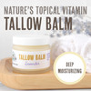 BUFFALO GAL Grassfed Beauty Regenerative Lavender Tallow Balm Dry Rendered Therapeutic Grade Lab Tested Tallow Grass Fed