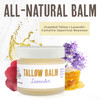 BUFFALO GAL Grassfed Beauty Regenerative Lavender Tallow Balm Dry Rendered Therapeutic Grade Lab Tested Tallow Grass Fed