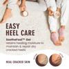 Dr Fredericks Original Moisturizing Fuzzy Heel Socks for Dry Cracked Heels Treatment Infused with Olive Oil Jojoba Oil a