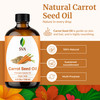 SVA Carrot Seed Oil 4 Fl Oz 100 Natural Cold Pressed Carrot Oil for Face Skin Care Hair Care Scalp Massage Body Massage