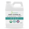 Soapeauty Sweet Almond Oil Cold Pressed Refined USDA Organic 100 Pure Natural Available in Bulk Carrier for Essential Oi
