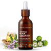 Kreyol Essence Haitian Black Castor Oil for Skin and Hair Glass Bottle Cold Pressed Castor Oil FullerLooking Hair Hexane