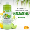 SPA REDI Massage Oil Lemon and Lime 32 Oz Professional Full Body Massage Therapy Manicure Pedicure Relax Sore Muscles an