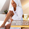 ANAI RUI Turmeric Body Scrub Exfoliator Sugar Scrub for Exfoliating Smoothing Hydrating Skin Face Body Scrub with Turmer