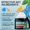 NUVADERMIS 35 Glycolic Acid Peel Pads Exfoliating Facial Resurfacing for Blackheads Dark Spots and Acne Safe for Sensiti