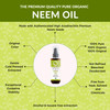 Organic Veda Neem Oil Pure Cold Pressed Organic Neem Oil for Skin Hair Face Body Scalp Natural Moisturizer Virgin Neem s