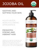 velona Jojoba Oil USDA Certified Organic 16 fl oz With Pump 100 Pure and Natural Golden Unrefined Cold Pressed Hexane Fr