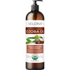 velona Jojoba Oil USDA Certified Organic 8 fl oz With Pump 100 Pure and Natural Golden Unrefined Cold Pressed Hexane Fre