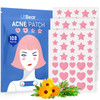 LitBear Acne Patch Pimple Patch Pink Heart Star Shaped Absorbing Cover Hydrocolloid Patches For Face Zit Acne Dots Tea T