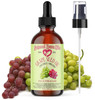Grape Seed Oil 4oz 100 Pure and Natural Coldpressed Organic Moisturizer for Skin and Hair Natural Born Oils