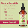 Grape Seed Oil 4oz 100 Pure and Natural Coldpressed Organic Moisturizer for Skin and Hair Natural Born Oils