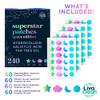 LivaClean 240 CT Holographic Cute Acne Patches Space Edition wSalicylic Acid Tea Tree Oil for Face Hydrocolloid Star Pim