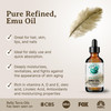 Bella Terra Oils Emu Oil 4 oz Genuine Pure Australian Emu Infused with Linoleic Oleic Acid Perfect Companion for Lustrou