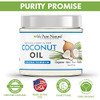 Its Pure Natural Extra Virgin Organic Unrefined Raw Coconut Oil 16 oz for Skin Hair Cuticles Scalp Foot Moisturizes Nour