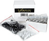 Vivaplex 24 Clear 10 ml Glass Rollon Bottles with Stainless Steel Roller Balls 33 ml Droppers included
