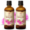 AROMATIKA Burdock Root Oil set 2 x 34 Fl Oz 68 Fl Oz 100 Pure Natural Arctium Lappa for Hair Scalp Carrier Oil for Nails