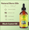 Natural Born Oils Jamaican Black Castor Oil 8oz Organic ColdPressed Vitamins for Skin Health Hair Strengthening