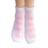 Earth Therapeutics Aloe Socks Double Pack PINK PLAID 2 Pairs
