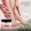 Body Scrub Exfoliator 12oz FRENCH ROSE Sugar scrub cubes wMango Butter Shea butter Ultra Hydrating Moisturizing Natural
