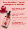 8oz Pomegranate Seed Oil 100 Pure and Natural Organic and Rich in Antioxidants for Supple Soft Skin and Hair Includes Pu