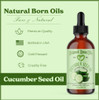 8oz Cucumber Seed Oil 100 Pure and Natural Coldpressed Unrefined Moisturizer for Skin and Hair Includes Pump Flip Cap