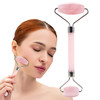 Rose Quartz Face Roller Gua Sha Facial Tools Jade Rollers for Face Skin Care Kit for Men Women Guasha Tools for Faces Fa