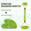 Disemot Jade Roller Gua Sha Facial Tools Natural AntiAging Jade Beauty SkinCare Tool Face Roller to Rejuvenate Facial Sk