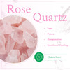 mookaitedecor Rose Quartz Roller Massager Tool Thumb Worry Stone for Crystal Healing Reiki Stress Relief