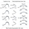 BLZ 90PCS Piercing Kit Ear Nose Belly Eyebrow Piercing Needles 20G 18G 16G 14G 12G Stainless Steel Piercing Kit Piercing