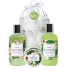 SpaLife Cherry Blossoms Gift Set 5Piece Bath and Shower Caddie Bubble Bath Shower Gel Bath Salts Body Lotion Relaxing Lu