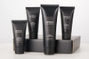 VARELA Premium Mens 4pc Skin Care Set Mens Face Scrub Mens Morning Moisturizer with SPF20 and Mens Evening Moisturizer M